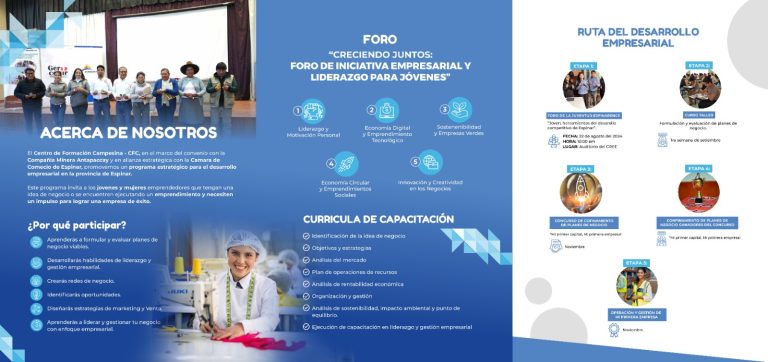 CRECIENDO JUNTOS: FORO DE INICIATIVA EMPRESARIAL Y LIDERAZGO PARA LOS JOVENES